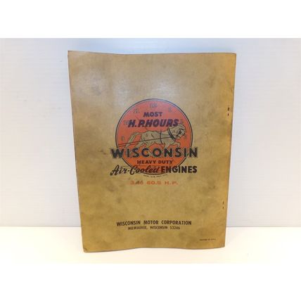 Wisconsin Air Cooled Heavy Duty Engines Model MTHD Instruction Book & Parts List