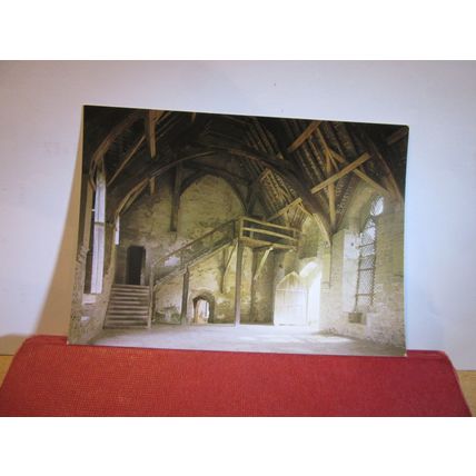 THE HALL, STOKESAY CASTLE, Shropshire unused postcard English Life =