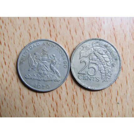 Trinidad & Tobago 1976 25 Cents Coin