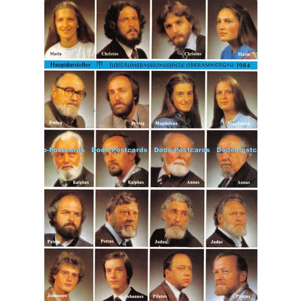 D027860 Hauptdarsteller. Jubilaumspassionsspiele Oberammergau. 1984. Haag. Multi