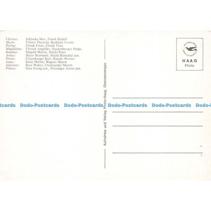 D027860 Hauptdarsteller. Jubilaumspassionsspiele Oberammergau. 1984. Haag. Multi