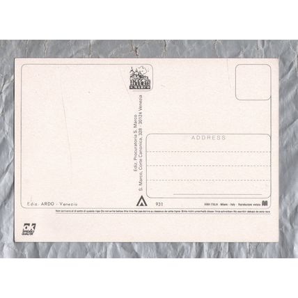 Saluti da VENEZIA - Postally Unused - S.Marco Postcard