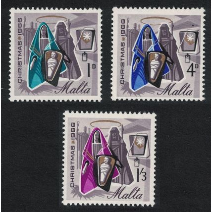 Malta Christmas 3v 1966 MNH SG#376-378 Sc#358-360