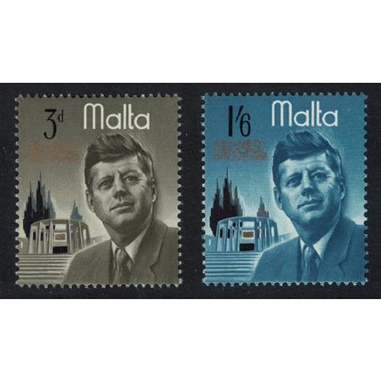 Malta President Kennedy Commemoration 2v 1966 MNH SG#371-372