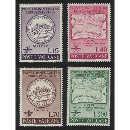 Vatican Malaria Eradication 4v 1962 MNH SG#370-373 Sc#326-329