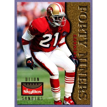 Deion Sanders 1995 Skybox #120 San Francisco 49ers
