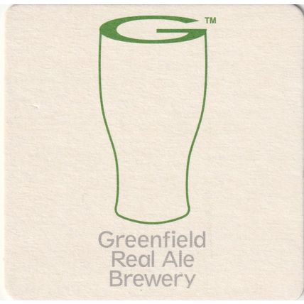 BEER MAT - GREENFIELD REAL ALE BREWERY - REAL ALE - (Cat No 001) - (2010)