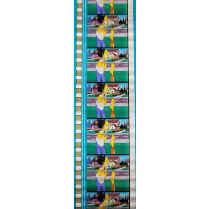 Simpsons Movie. Pk GEB - c060H . 1 STRIP OF 5 - 35MM FILM CELLS