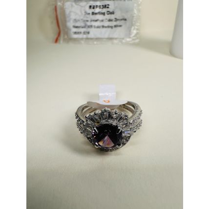 NIB Bomb Party Sz6 RBP6382 Sterling Club LC Amethyst CZ 925 Solid Sterl Silver