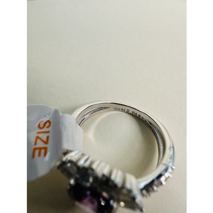 NIB Bomb Party Sz6 RBP6382 Sterling Club LC Amethyst CZ 925 Solid Sterl Silver