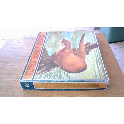 OTTER Wooden Jigsaw Puzzle (30 Large Pieces) Castile Games VINTAGE