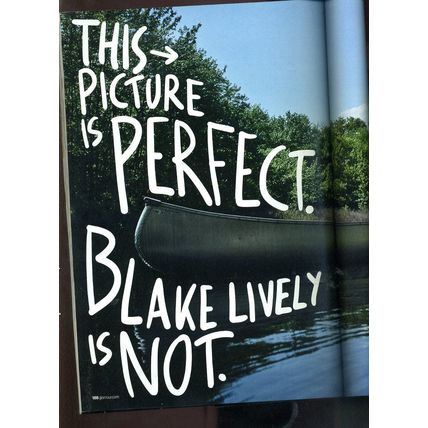 Glamour Magazine BLAKE LIVELY "Calls B.S On her perfect life" 50 States of Women