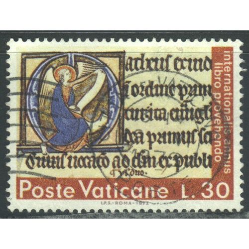 Vatican City 1972 - SG581 - 30l - Gospel Of St Mark Biblia dell Aracoelli - used
