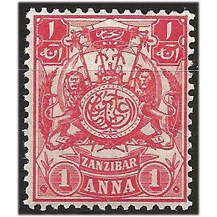 Zanzibar 1904 SG211 1a Rose-Red Mounted Mint. ..