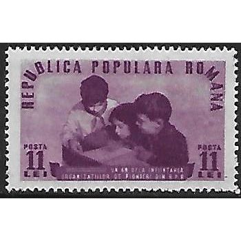 Mi 1227: 11 L. purple First Anniversary of the Romanian Pioneers Organisation.