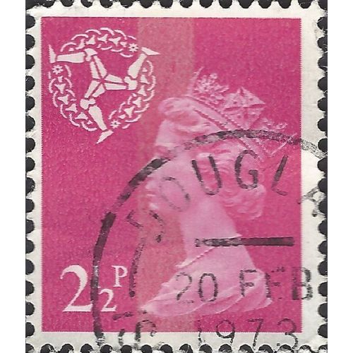 ISLE OF MAN, Queen Elizabeth definitive, pink 1971, 2½p