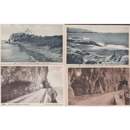 Route de Bougie a Djidjelli A Bougie 4x Old Algeria Algerian Postcard s