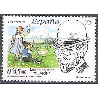 España 2001 Michel 3635 Neuf ** Cote (2008) 0.95 € Leopoldo Alas y Ureña
