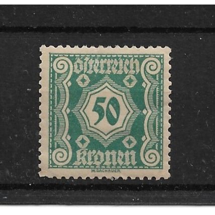 Austria.D531 50k Turquoise.Mounted Mint.Aug22b