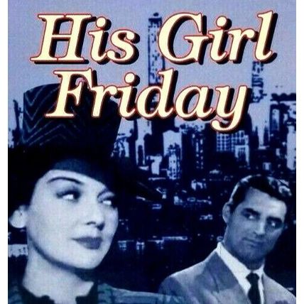 His Girl Friday DVD Treasure Box Coll. Cary Grant. Rosalind Russell. (L52)