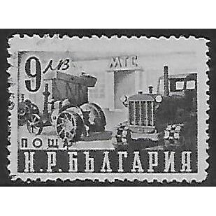 Mi 770: 9 L. black-green Definitive Stamp: National Economy, line perf. 11½