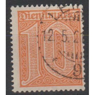 Mi: 65 used 1921 Dienst 1921 Cat € 600.00