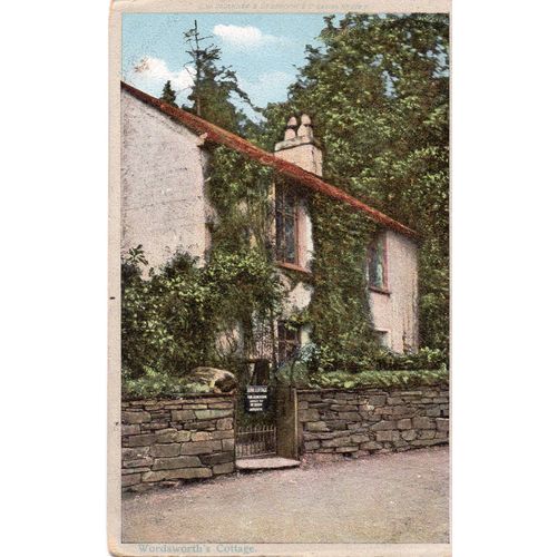 1904 Faulkners Postcard Wordsworth's Cottage Keswick