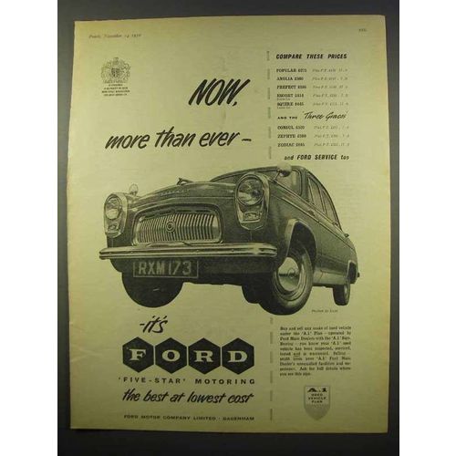 1956 Ford Prefect De Luxe Car Ad - More Than Ever