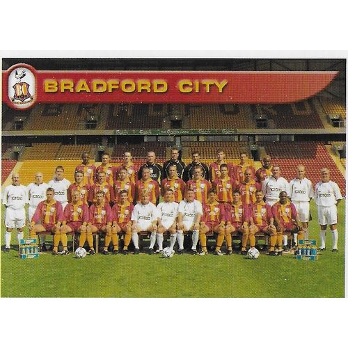 Merlin's Premier League 2001 Stickers: No.44 - Bradford City Team