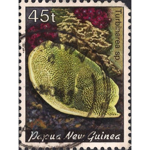 PAPUA NEW GUINEA, Tubinarea Coral, green 1983, 45t