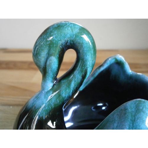 Canadian Blue Mountain Pottery Swan Posy Vase