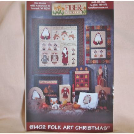Quilt Pattern Folk Art Christmas Santa Angel Sewing Wall Quilt