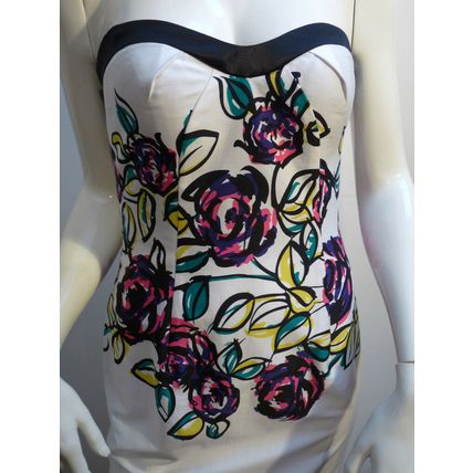 DUSK WHITE EVENING PARTY SPECIAL OCCASION DRESS & BLACK SHRUG UK 8 £450 BNWT