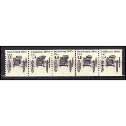 2124 4.9c Buckboard Very Fine MNH Dry Gum PNC 4/5 X0266