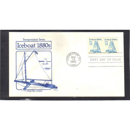 FDC Artmaster 2134 14c Iceboat Pair (Cachet-U/A) CV40641
