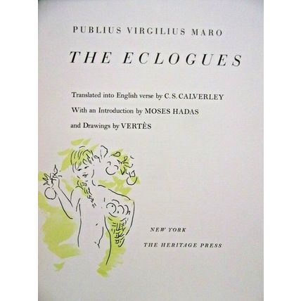 Virgil Eclogues-1960-HB w/Slipcase