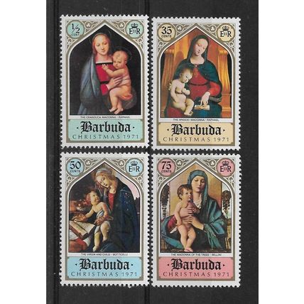 Antigua.1971 Christmas set of 4.Unmounted Mint.Nov21