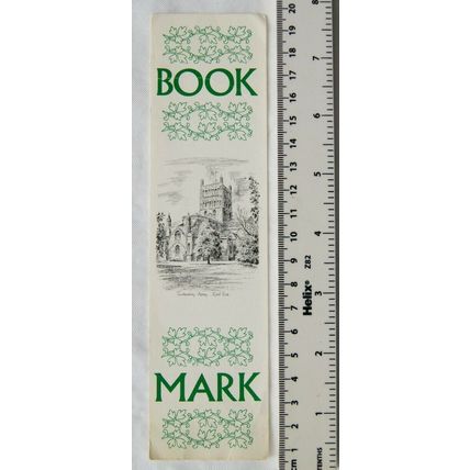 Vintage bookmark - Tewkesbury Abbey, East End