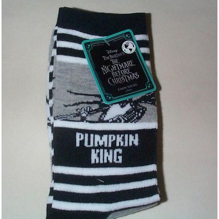 Disney - Nightmare Before Christmas Crew Socks - Pumpkin King - 2 pair