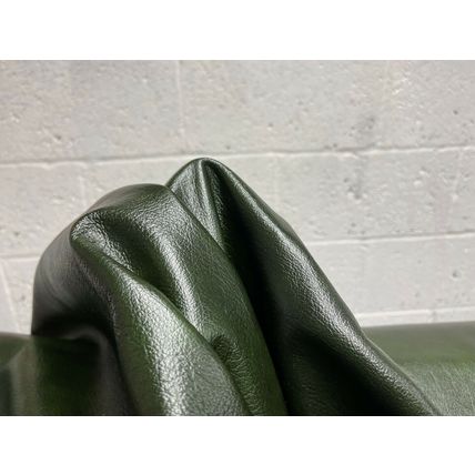 Italian Full Whole Leather Cow Hide Colour Antique Green, 48 sq ft per hide