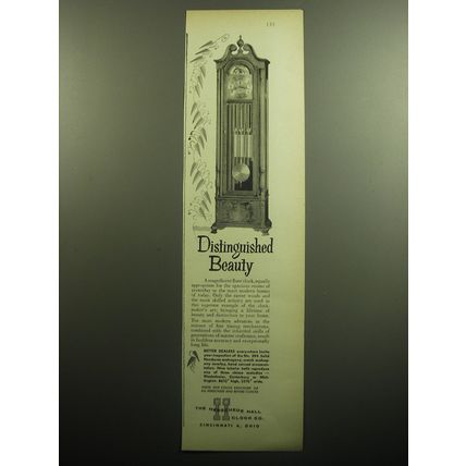 1958 Herschede Hall Clocks Ad - Distinguished Beauty