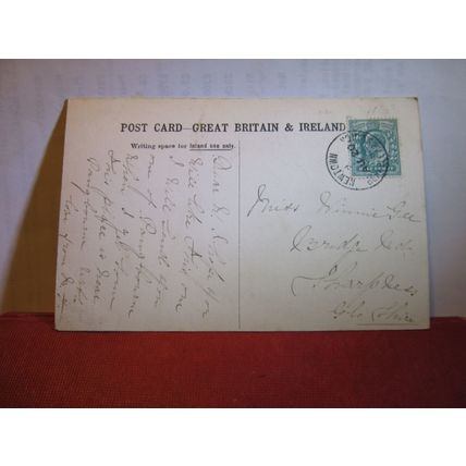 FORBURY GARDENS & R.C, CHURCH, READING, Berkshire used postcard 1904 pm =