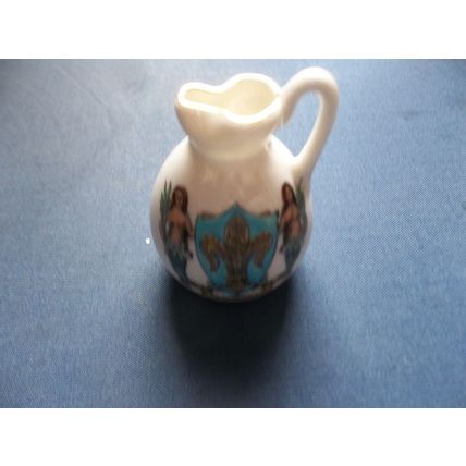 TAMWORTH COAT OF ARMS CARLTON CHINA CRESTED WARE SMALL JUG