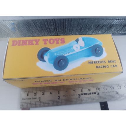 Dinky No23C Mercedes Benz Racing Car - Replica / Repro Box