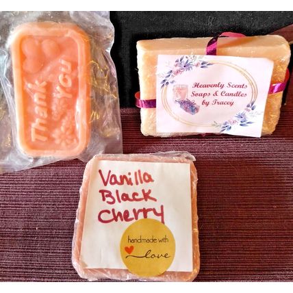 Handmade Pineapple & Berry Lip Balm And Cherry & Passion Fruit Guest Soap Lot