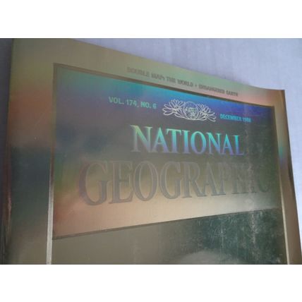 National Geographic Magazine Dec 1988 Holographic Earth Cover McDonalds Back Ad