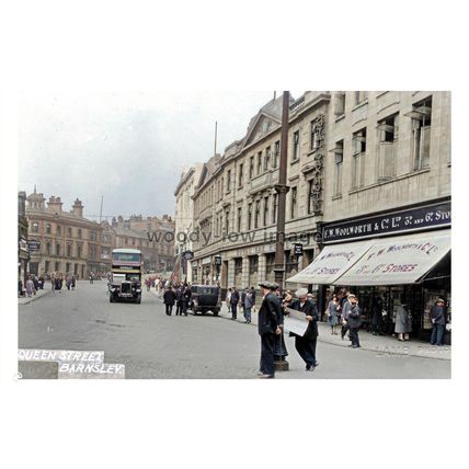 ptc5079 - Yorks - Woolworth's & Royal Oak Hotel, Queen St. Barnsley - print 6x4