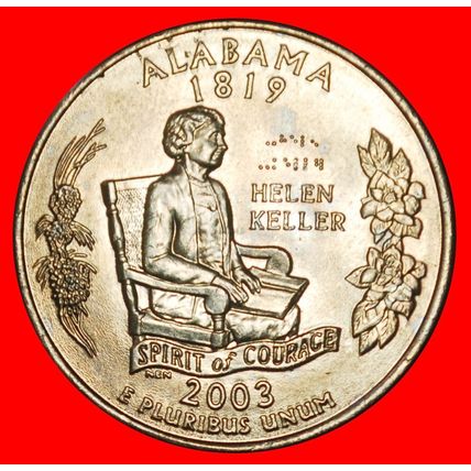 Ⰶ BOOK 1819: USA ★ 1/4 DOLLAR 2003D WASHINGTON (1789-1797) ★LOW START★NO RESERVE