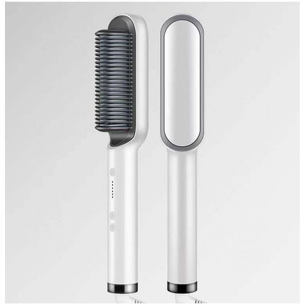 2 In 1 Hair Straightener Hot Comb - Negative Ion Curling Tong & Electric Hair