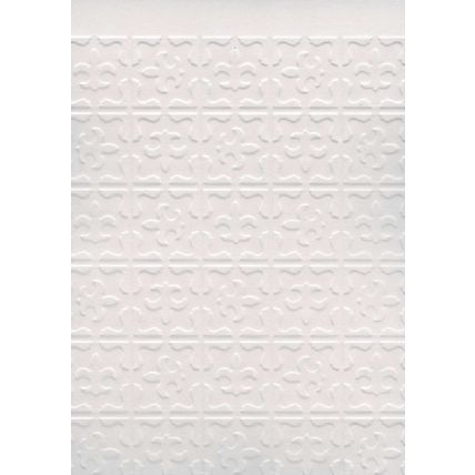 A6 Embossed Card. 10 Sheets. Fleur De Lis. Cardmaking Scrapbooking Crafts Topper